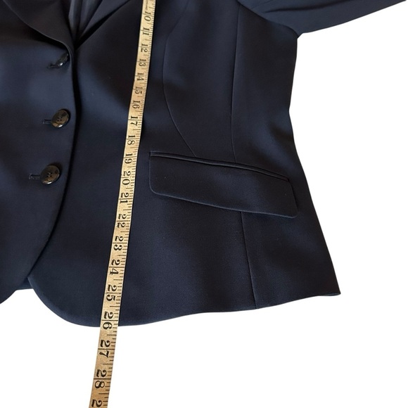 NWT TALBOTS WOOL BLEND NAVY THEEE BUTTON BLAZER SIZE 18 - Picture 12 of 13